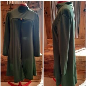 New pine green flare Dress 12 Tendency preppy